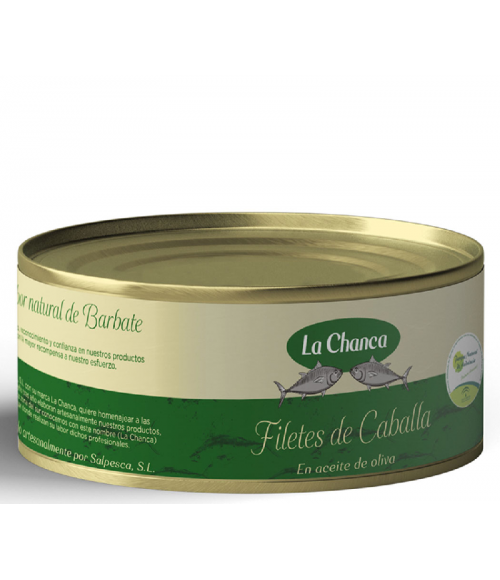Filetes caballa en ac. oliva - 925 g