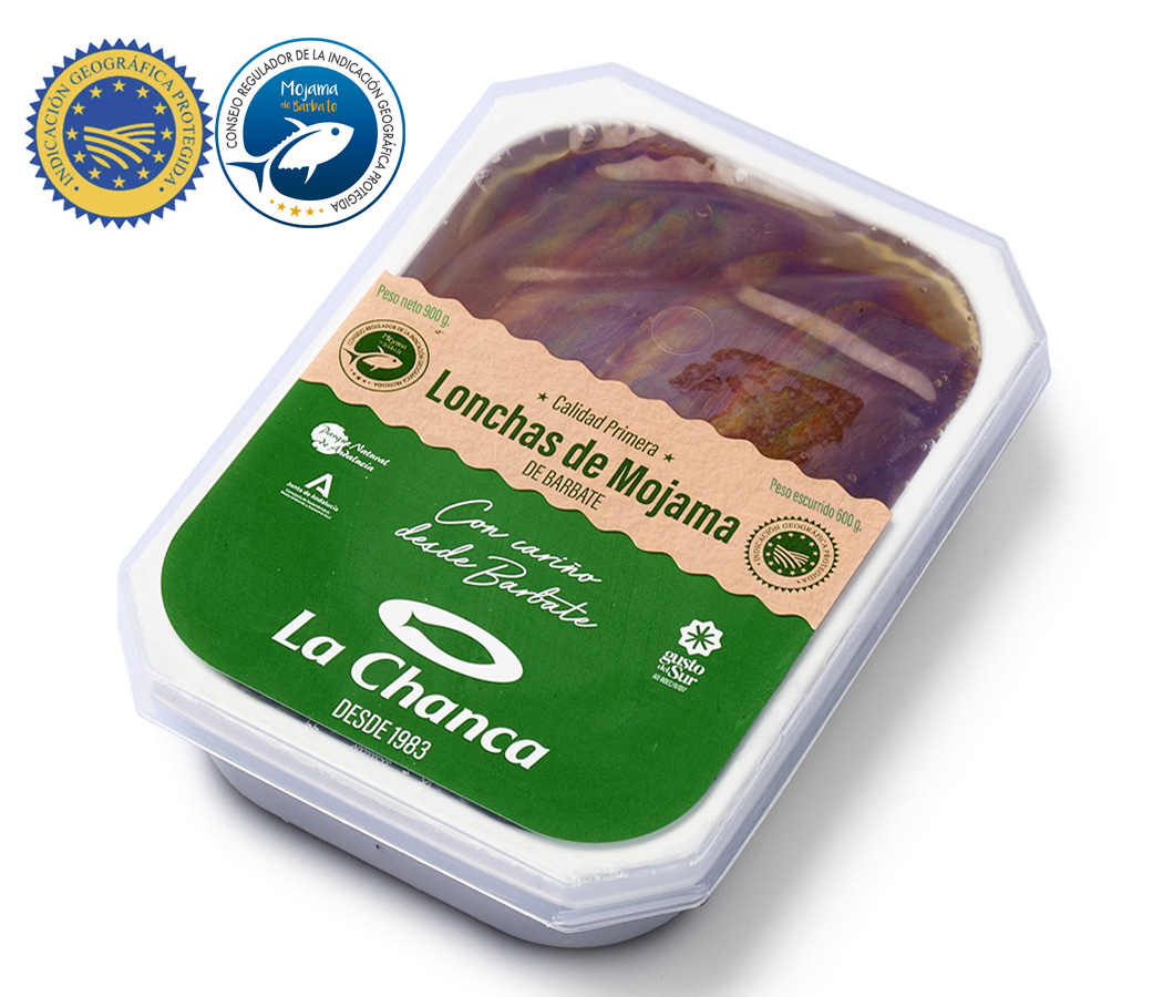 MOJAMA ACEITE 1 K Bandeja de Mojama de Barbate en Lonchas con sello IGP