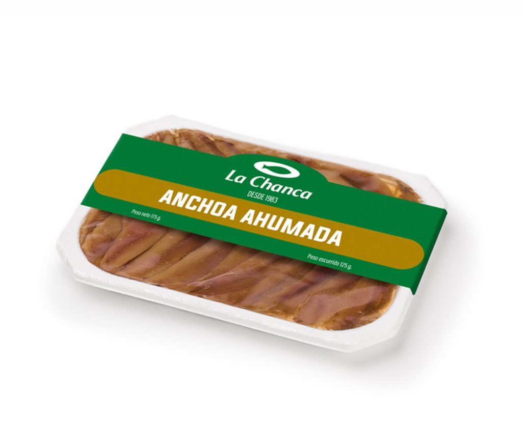 Bandeja pequeña de anchoa ahumada La Chanca