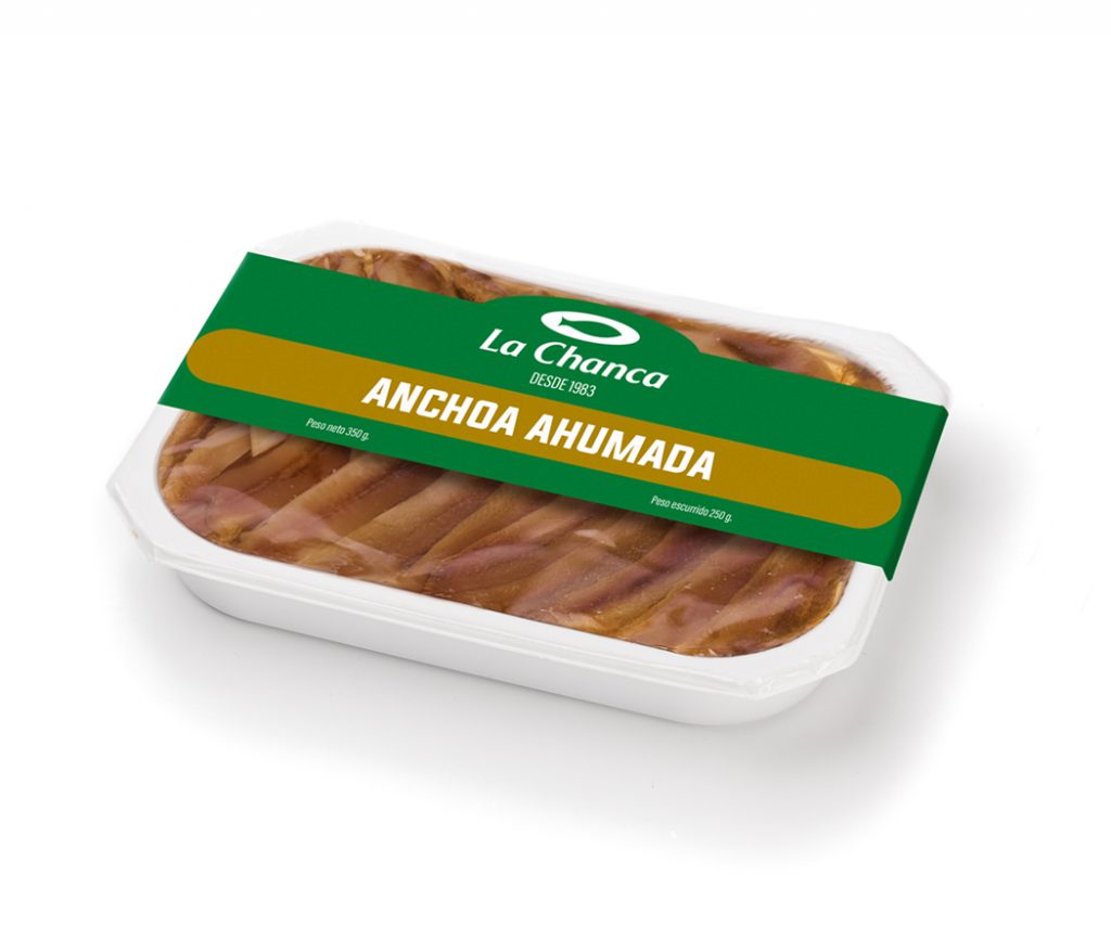 Bandeja mediana de anchoa ahumada