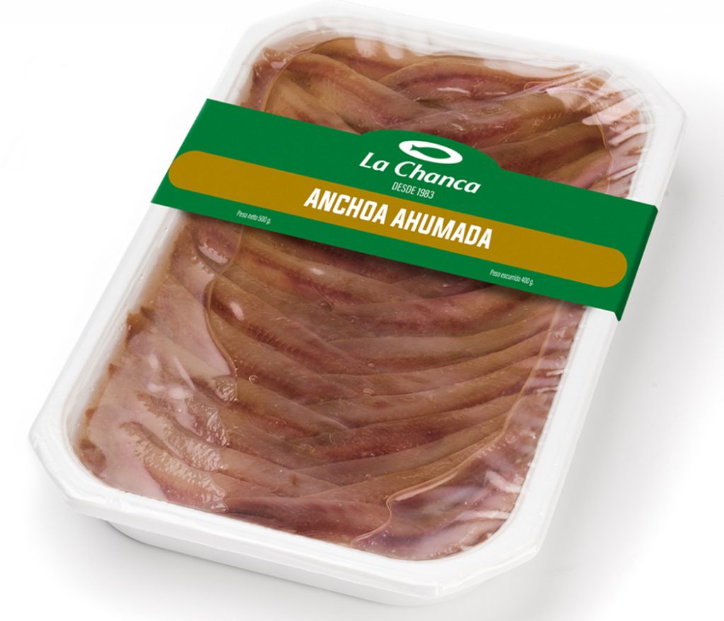 Bandeja grande de anchoa ahumada La Chanca