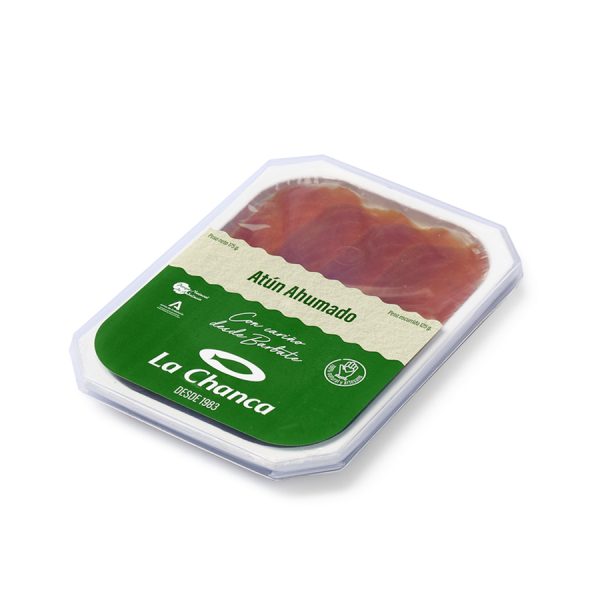 Bandeja pequeña de atun ahumado