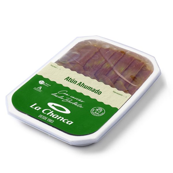 Bandeja mediana atun ahumado en aceite