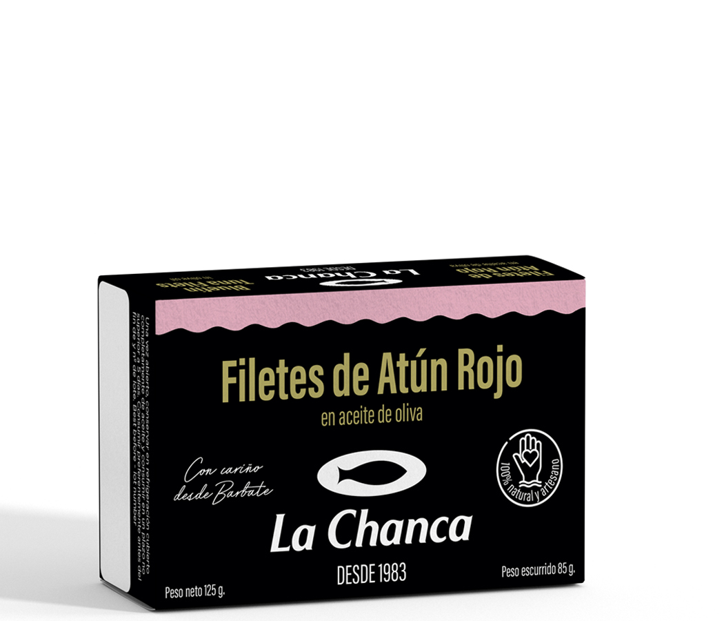 atun rojo125 Estuche negro filetes de atun rojo La Chanca