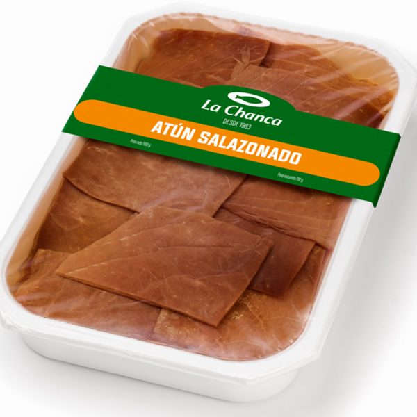 Bandeja grande de atun salazonado
