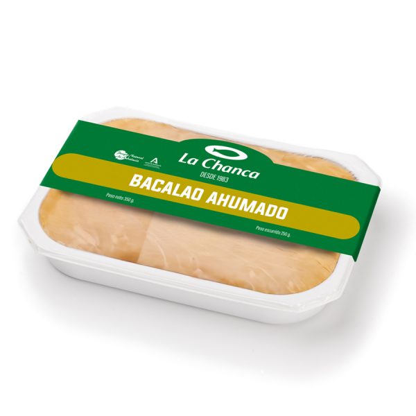 Bandeja mediana bacalao ahumado en aceite