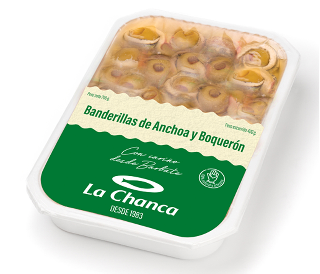banderilla anchoa y boqueron 500 2024 Bandeja de banderillas de anchoa y boqueron la chanca