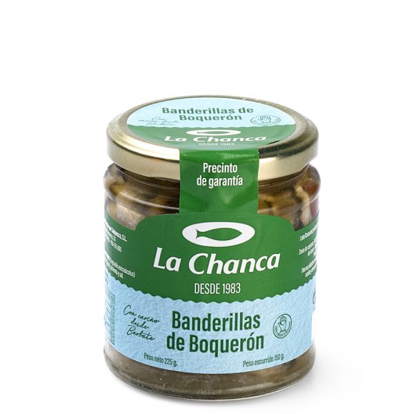 Tarro de banderillas de boquerón