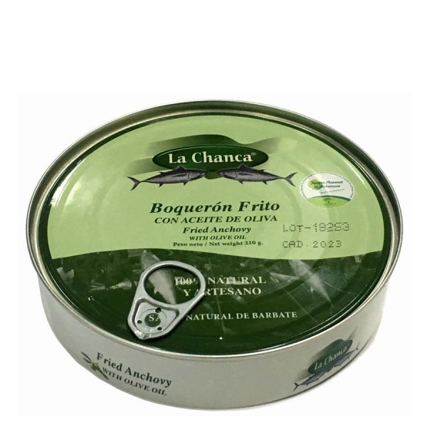 Lata de boqueron frito cerrada