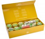 Caja regalo "Tesoro" amarilla, con surtido de 12 productos (salazones y conservas)