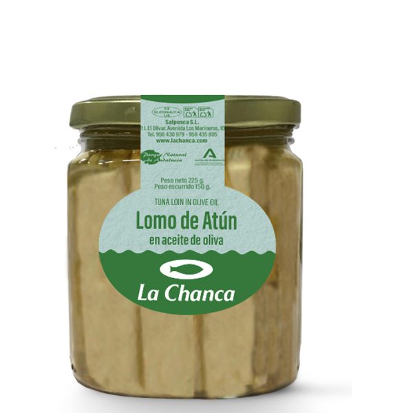Tarro 225g lomo de atún en aceite de oliva La Chanca