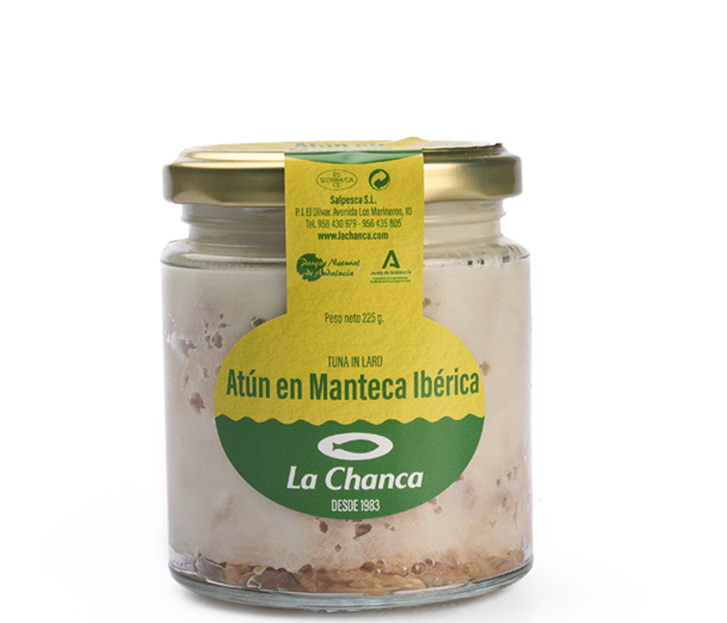 manteca225 Tarro 225g de atun en manteca ibérica La Chanca