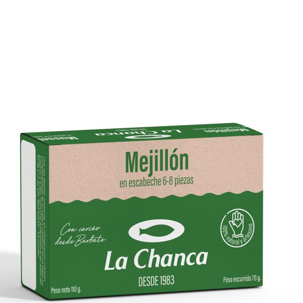 Estuche 125 mejillon en escabeche La Chanca
