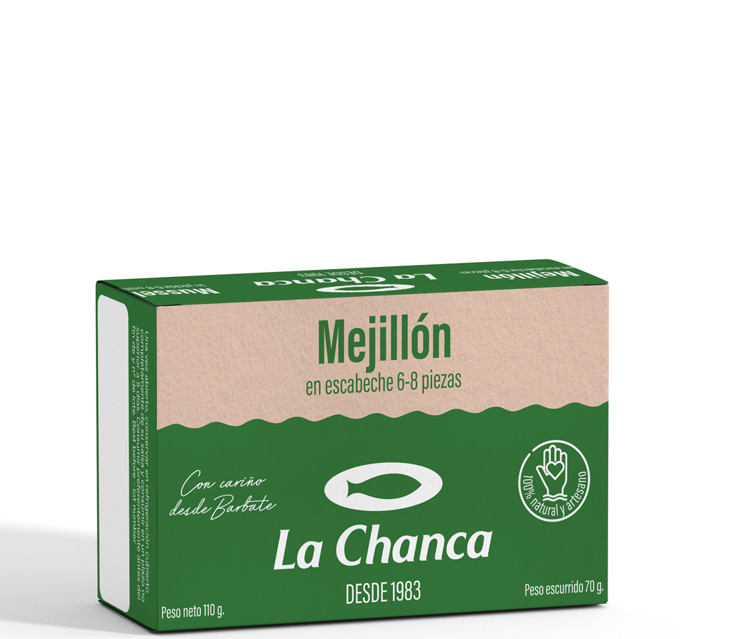 mejillon 125 Estuche 125 mejillon en escabeche La Chanca