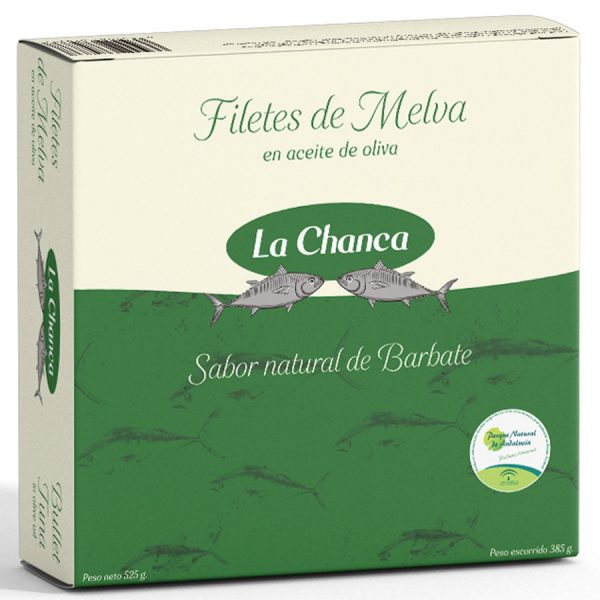 Estuche 500g filetes de melva en aceite de oliva