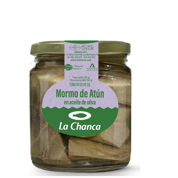 Tarro de mormo de atun en aceite de oliva