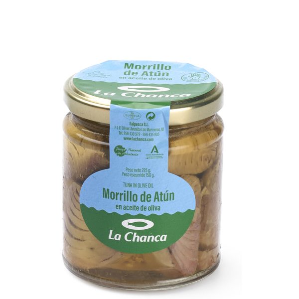 Tarro de morrillo de atun en aceite de oliva