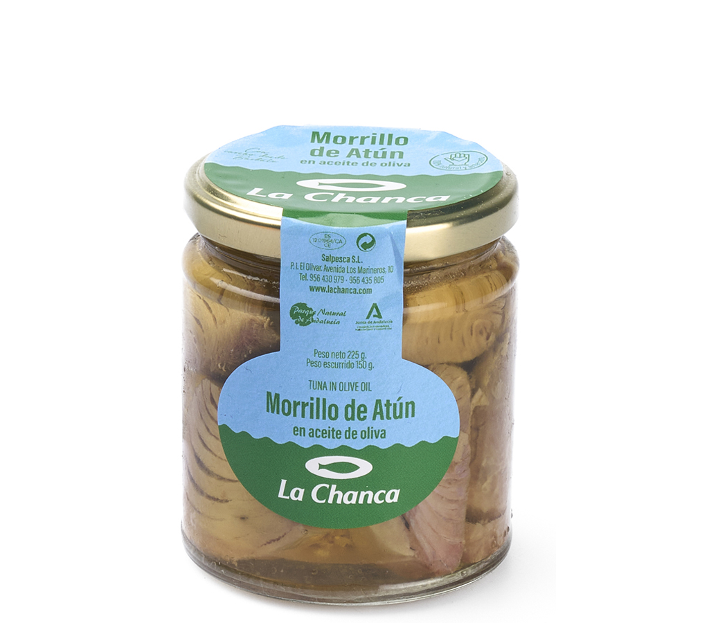 morrillo 225 Tarro de morrillo de atun en aceite de oliva