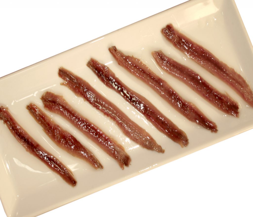Plato de anchoa en aceite de oliva