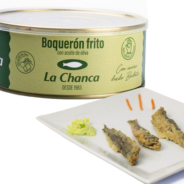 Plato con boquerones fritos La Chanca
