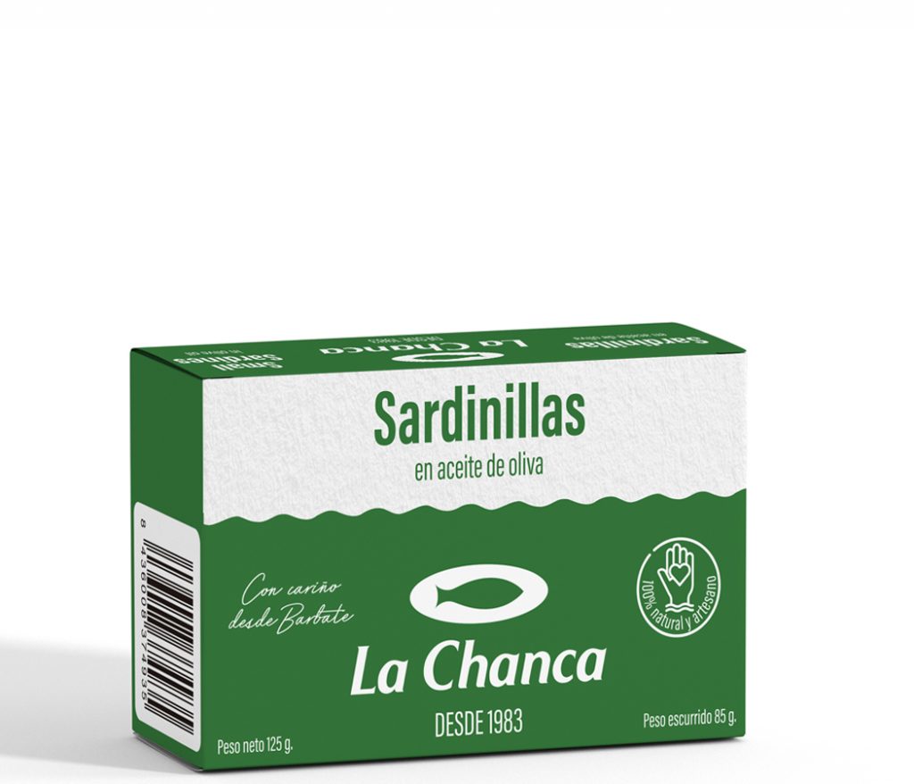 Estuche 125g sardinillas en aceite de oliva La Chanca