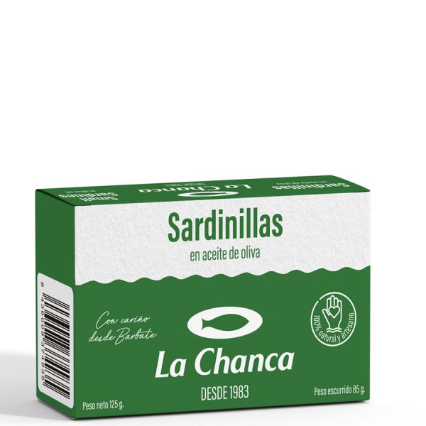 Estuche 125g sardinillas en aceite de oliva La Chanca