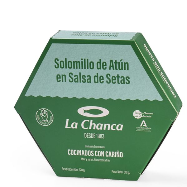 Estuche Solomillo de atun en salsa de setas: gama Cocinados con Cariño