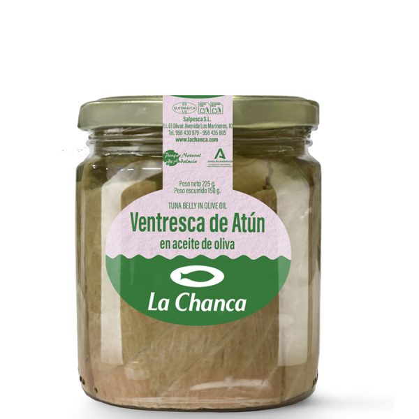 Tarro 225g ventresca de atun en aceite de oliva